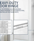 Front view of 3-pack 4x4 in stainless steel door hinges with ball bearings for interior/exterior doors
