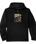 Cool Gauge Square Men Gifts Set For CNC Machinist And Shop Vise Tech Crew Classic Fit Hoodie, black fleece with 'Built To Spec' design.