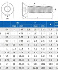 Hexagonal Countersunk Screw Nut Washer Set M2 To M6 Heavy Duty 304 Stainless Hardware Kit For Electronics DIY Projects Home Repairs And Metalworking Built To Handle Tough Jobs With Hex Bolts Nuts Washers And Spacers. size chart