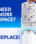 Straight Up Ruthless Flying Insect Trap Refill Cartridges For Fruit Flies And Gnats Total Plug In Pest Control Solution With Blue UV Lure 4 Count displayed being replaced in a Zevo device.