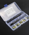 12 Piece M8 Thread Repair Kit With Self Insert Thread Tools For Automotive Industrial And Household Use Easy Installation Vibration Resistant Get It Fixed Fast DIY Pro Grade Fix For Damaged Metal And Plastic Threads, open case