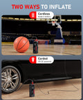 Portable Tire Inflator And Air Compressor For Cars Bikes Balls And Motorcycles Cordless 12V DC Car Adapter 150 PSI Max