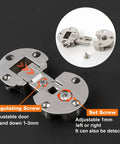 2 Pack Drop Down Gas Struts For Cabinet Doors 100N 22Lbs Soft Close Damper Concealed 90 Degree Hinges With Page Turning Axis