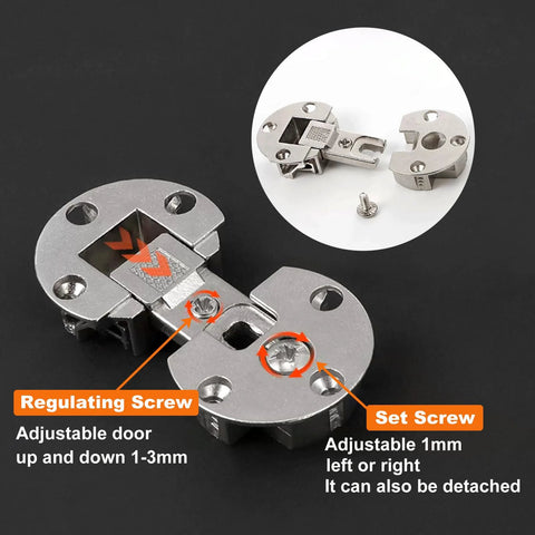 2 Pack Drop Down Gas Struts For Cabinet Doors 100N 22Lbs Soft Close Damper Concealed 90 Degree Hinges With Page Turning Axis