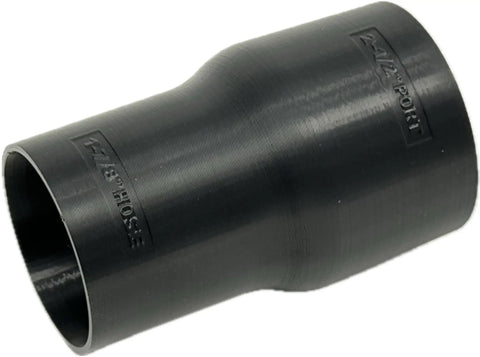 1-7/8 Inch Dust Collection Hose Adapter For 2-1/2 Inch Ports Hook Up To Table Saws Bandsaws Spindle Sanders Miter Saws And Other Tools In Your Shop Made In USA Right Now, black plastic