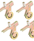 Four Pack Heavy Duty Sliding Screen Door Bottom Rollers with Adjustable Tension Springs, one inch steel ball bearings.