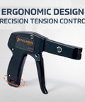Stainless Steel Cable Tie Gun With Ergonomic Grip Heavy Duty Zip Tie Tool For Ties Up To Quarter Inch Adjustable Tension visible