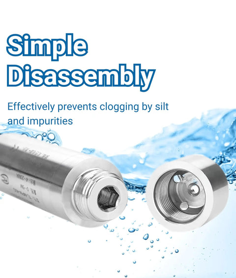 Liquid Level Sensor Throw-In Type With Stainless Steel Probe And Cable No Fuss 4-20mA Output Anti Bending Anti Blocking Durable