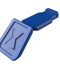 Blue clip from Ten Piece KNIPEXTEND ColorCode Clips Set With Red Blue Yellow Light Gray And Magenta For Quick Tool Identification On The Jobsite