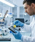 Scientist using K Type Thermocouple Temperature Probe For Oven And Meat, 316 Stainless Steel Probe With Shielded Wire in lab
