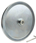 12 Inch Single Groove V Belt Pulley For A B 5L 4L Belts 3/4 Inch Bore Carbon Steel Zinc Plated Motor Pulley With Standard Keyseats Includes Screws And Wrench
