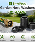30 Pack Heavy Duty Garden Hose Washers With Self Locking Tabs Stay In Place Design For Three Quarter Inch Fittings Prevent Leaks