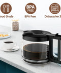 10-Cup glass coffee carafe replacement for De'Longhi COM532M; compatible with KF140, KF863 and BCO series