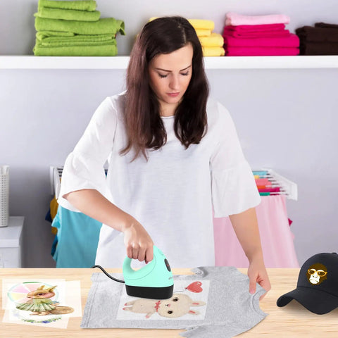 Badass Compact Heat Press Machine With Lightning Fast Heating And Adjustable Temperature Controls Plus Foolproof Auto Shut Off For Stress Free Craft Sessions And Tee Makeovers In Fresh Green