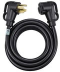 50 Amp RV Extension Cord 15 Ft With Easy Grip Handles 6 To 8 AWG NEMA 14 50 Outdoor Heavy Duty Power Cable Coiled View