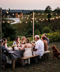 Solar String Lights Waterproof Indoor Outdoor Hanging Umbrella Lights With 25 Bulbs And 27 Ft Patio String over outdoor dining.