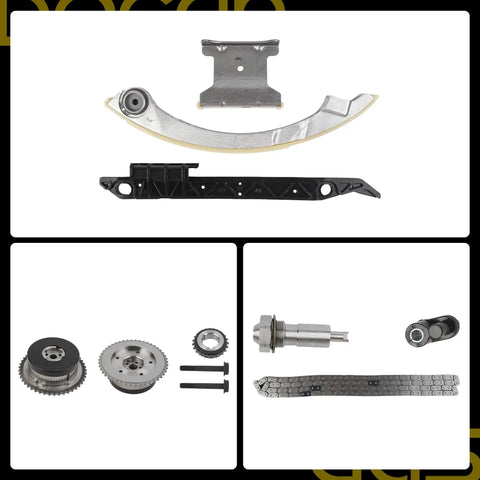 2.4 Ecotec Timing Chain Kit With VVT For GMC Terrain Chevy Equinox Captiva Sport Cobalt HHR Orlando Malibu 2014 Impala 2.4L And 2.2L Engines Replaces 12621505 9-4201s components displayed