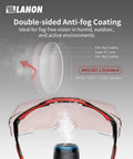 Image showing Over Eyeglasses Safety Glasses With ANSI Z87 1 Lenses Anti Fog And Scratch Resistant UV Protection details and coating.