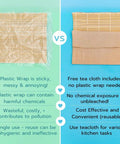 Comparison of plastic wrap vs tea cloth in Premium Wood No Plastic Sushi Making Kit For Home Use Beginners To Pro Chefs Includes Bamboo Mats Rice Paddle Rice Spreader Tea Cloth Chopsticks And More Eco Friendly DIY Gift For Sushi Lovers