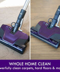 Heavy Duty Bagged Canister Vacuum engineered to handle every mess on hardwood and carpet with swivel head.