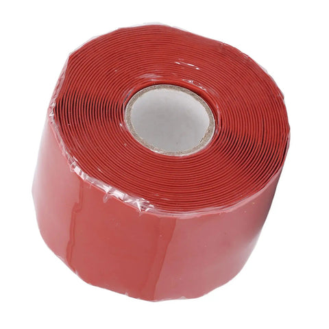 Self Adhesive Silicone Repair Tape 5m By 50mm For Hose And Pipe Leaks Quick Emergency Fix With Airtight Waterproof Seal Red Color No Heat Needed