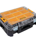 TSTAK Small Parts Organizer Box With Removable Compartments For Power Tool Accessories Stackable Storage Case 44 Pound Load Capacity