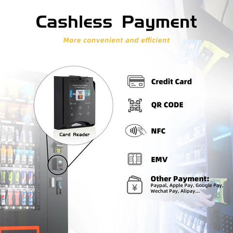 Beverage And Snack Combo Vending Machine For Businesses With Credit Card Reader Bill And Coin Acceptor Refrigerated