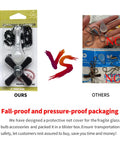 Extra Long Ceiling Fan Pull Chain Featuring Decorative Frosted Glass Bulb Accent And Heavy Duty Replacement Cord Fits Standard 3MM Rods In Sleek Oil Rubbed Bronze packaging comparison.