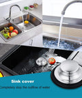 Six Pack Stainless Steel Kitchen Sink Drain Strainer Set With Anti Clogging Basket Stopper in various sink scenarios