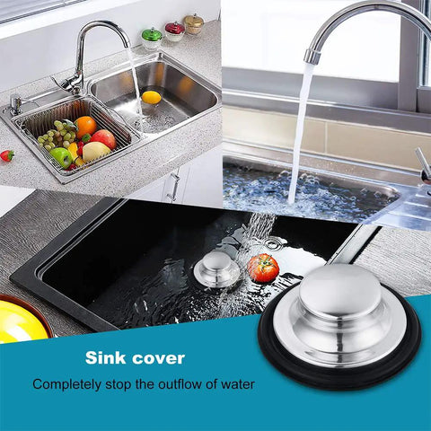 Six Pack Stainless Steel Kitchen Sink Drain Strainer Set With Anti Clogging Basket Stopper in various sink scenarios