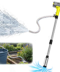 Cordless Stick Water Transfer Pump Roams Free Without Power Cords And Sniffs Out Standing Water Fast, spraying water.