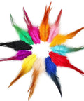 120 Pcs 5 To 7 Inch Rooster Saddle Feathers Bulk For Crafts And DIY Projects, Wedding Decor, Dream Catcher Supplies, 12 color mix