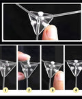 Clear Acrylic Display Case for Lego 80046 Airships Set assembly steps, showcasing dustproof collectible showcase assembly.