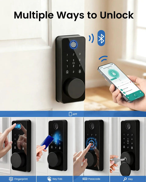Keep Your Home Secure With This Top Shelf Keyless Entry Fingerprint Smart Deadbolt Bringing Quick Bluetooth App Sync Crisp Event Logs And Zero Friction Android Ios Pairing