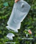 Hand holding Go To 2L Hydration Bladder Kit With Cleaning Kit For Hiking Backpacks Trail Ready Leakproof BPA Free Water Storage