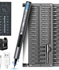 Cordless Electric Screwdriver Kit With 55 Magnetic Precision Bits Dual Torque Settings And 3 LED Lights Ideal For Computer Builds
