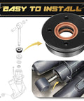 Diagram and close-up of Tilt Cap And Gland With Seals For Large V6 Outboard Tilt Cylinder End Cap 61A-43811-00-00 1996-2018