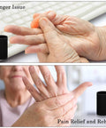 12 Finger Sleeves For Arthritis With Breathable Elastic Fabric shown offering support and pain relief to hands with joint issues