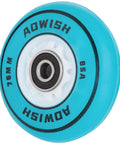 Blue LED Light Up 76mm 85A Ripsurf Wheel with ABEC 9 Bearing for RipStik DLX and Deluxe Junior Skateboard