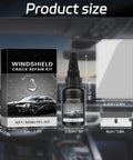 2026 Upgraded Windshield Crack Repair Kit For Quick Fixes All Crack Types DIY Auto Glass Tool box and contents size
