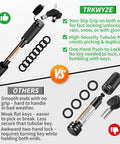 Locking Hitch Pin For 2In And 2-1/2In Receivers, 3-1/2 Inch Span, Rust-Resistant Carbon Steel, Anti-Theft Keyed Hitch Lock, comparison features