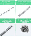 Image showcasing 2 Pack Heavy Duty 12 Inch Piano Hinges with Holes Polished 304 Stainless Steel Durable Marine Grade Hardware with screws