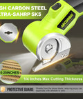 Top Shelf Cordless Electric Scissors Built Different To Crush Cardboard And Fabric Like A Slick Pro Featuring dual rotary blades and protective guard.