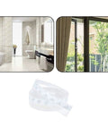 Bathroom and sliding door with transparent Door Bottom Seal Strip For Glass Doors And Shower Enclosures, Easy Install Weatherproof Rubber Flex Seal For Frameless Sliding Doors, Windows, Cupboards And Furniture, Windproof, Energy Saving, Soundproof, Transparent Finish, 1 Inch By 16.4 Feet.