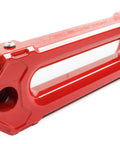 Red Hawse Fairlead 1.5 Inch Thick Billet Aluminum For Synthetic Winch Rope 10 Inch Hole Spacing Stainless Hardware Included