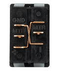 40 Amp RV Reversing Motor Closed Circuit Switch for Awnings and Slide Outs with copper terminals and black casing