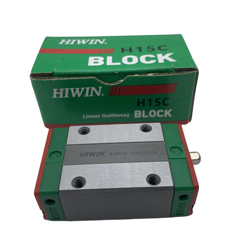 EGH15 Series Linear Guide Block For Precision CNC And 3D Printer Motion Control, Heavy Duty Carriage With High Rigidity Gothic Arch Bearings, Ball Retainer System, Ideal For Automation And Semiconductor Equipment. HIWIN H15C block