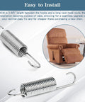 Tough As Nails Stainless Steel Recliner Springs Replacement 4 Pack close-up of easy-to-install tension spring for recliners.