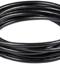 20 Foot Heavy Duty Extension Cord Slick Plug N Play Power Cable For Home Office Media Systems And Garage Tool Storage 13 Amp 125 Volt 16 Awg Gauge Black Extension Cable coiled with plug end visible
