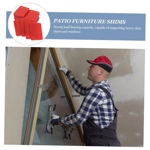 100 Pcs Plastic Door Frame Shims For Windows And Doors, Load Bearing Leveling Wedges With Easy Install being used in construction